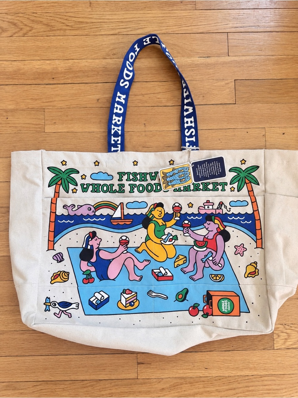 Fishwife x Whole Foods Market Large Tote Bag | NWT